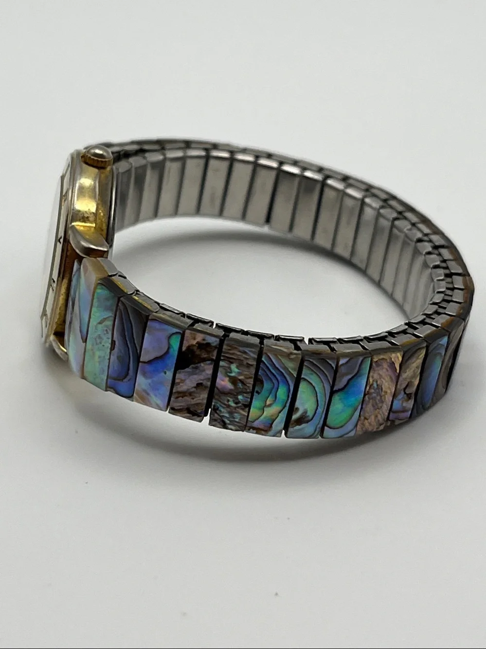Women's Abalone Shell Dial Watch in Iridescent Multicolor